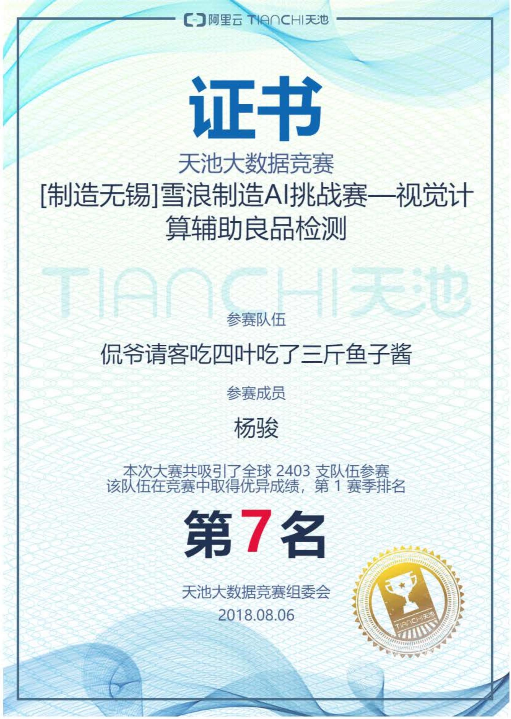 雪浪制造AI挑战赛